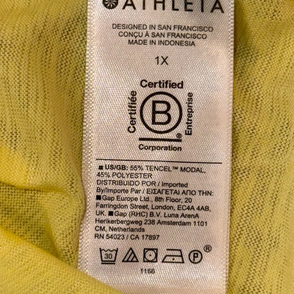 ATHLETA Breezy Tank Camisole - Plus 1X Honeysuckle Yellow - Picture 10 of 12